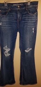 American Eagle super stretch artist flare jeans